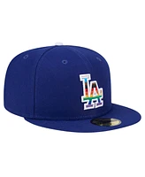 New Era Men's Royal Los Angeles Dodgers 2024 Pride on Field 59FIFTY Fitted Hat