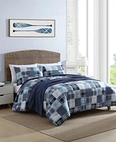 Nautica Mason Patchwork 3 Piece Comforter Set, King