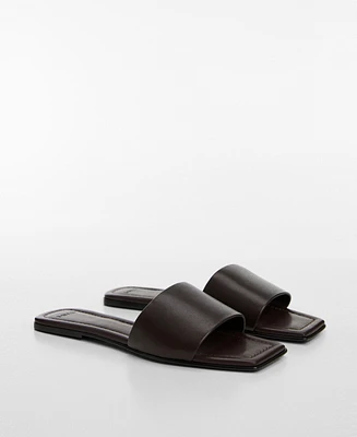 Mango Women's Leather Sandals