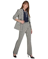 Tommy Hilfiger Womens Houndstooth Double Breasted Jacket Polo Tank Top Pants