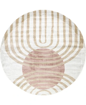 Nuloom Campbell Shandra Sky 6'x6' Round Area Rug