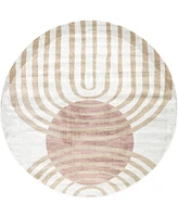 Nuloom Campbell Shandra Sky 6'x6' Round Area Rug