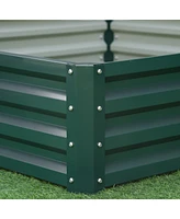 Streamdale Furniture Giant 4' x 4' Metal Raised Garden Bed for Strong Root Growth