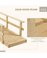 Streamdale Furniture Stunning Wooden Garden Bridge Safety & Serenity for Your Outdoor Oasis