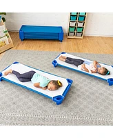 ECR4Kids Kids Streamline Cot, Standard Size, Blue