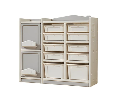 Simplie Fun Children's Multilayer Toy Storage Shelf