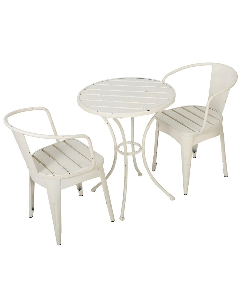 Simplie Fun Whimsical Colmar Bistro Set for Charming Outdoor Relaxation
