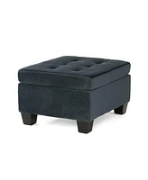 Streamdale Furniture Tufted Waffle Stitch Sectional Ottoman for Comfort and Style