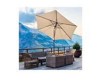 Slickblue 10 Feet Outdoor Patio Umbrella with Tilt Adjustment and Crank