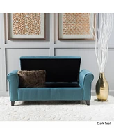 Simplie Fun Stylish Ottoman Bench with Storage The Perfect Accent for Your Small Space