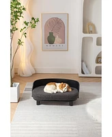 Streamdale Furniture Modern Cat & Dog Sofa Bed with Washable Cushion, Wood Legs