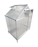 Streamdale Furniture Premium Greenhouse Polycarbonate and Aluminum Frame, Sliding Door