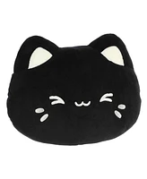 Aurora Medium Meowchi Face Plush Tasty Peach Enchanting Plush Toy Black Sesame 10"