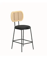 Simplie Fun 2-Piece Rattan Bar Chair Set