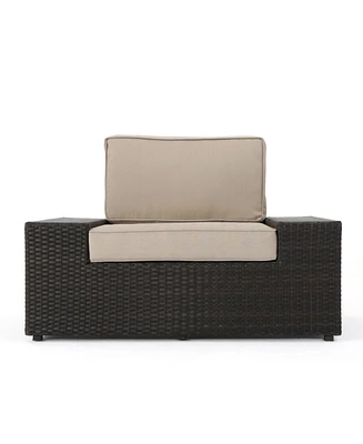 Simplie Fun Indulge in Cozy Outdoor Relaxation Easy-to-Assemble Wicker Club Chair