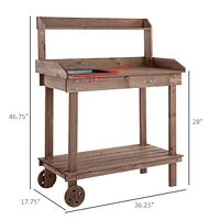 Streamdale Furniture Premium Potting Bench with Removable Sink and Ample Storage