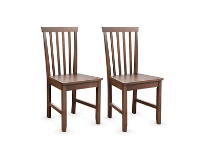 Slickblue Set of 2 Dining Chairs with Solid Wooden Legs