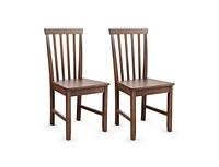 Slickblue Set of 2 Dining Chairs with Solid Wooden Legs
