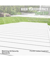 Expandable Aluminum Outdoor Dining Table Rustproof, Lightweight, Stylish