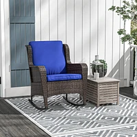 Comfy & Classy Rattan Rocking Chair for Outdoor Relaxation