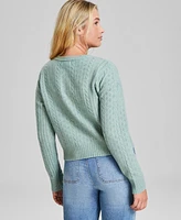 And Now This Women's Pointelle Knit Button Front Cardigan, Created for Macy's