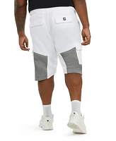 Ecko Unltd. Men's Layered Cargo Pocket Fleece Short