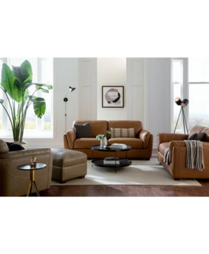 Korder Leather Sofa Collection Created For Macys