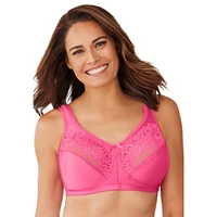 Comfort Choice Women's Lace Minimizer Bra