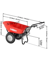 Electric Powered Wheelbarrow - 24V Dc, 330lbs Capacity