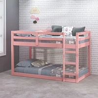 Streamdale Furniture Ii Twin Loft Bed In Pink Finish