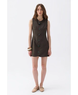 Nocturne Women's Seashell Accessorized Mini Dress