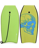 Slickblue Super Surfing Lightweight Bodyboard with Leash