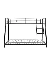 Simplie Fun Metal Bunk Bed Tf Black