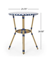 Parisian Bistro Table Vibrant Elegance for Outdoor Oasis