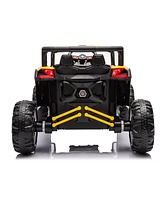 Streamdale Furniture Thrilling 2WD Ride-On Car with Safety, Music, and Adventure