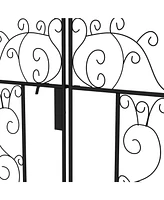 Streamdale Furniture Elegant Metal Garden Arch with Gate for Gardening and Events