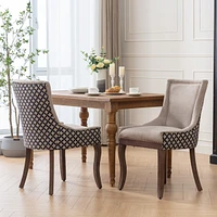Mid-Century Modern Dining Chair with Hand-Crafted Slot Seam Backrest