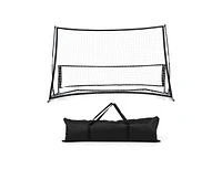 Slickblue 2-in-1 Portable Soccer Rebounder Net with Carrying Bag