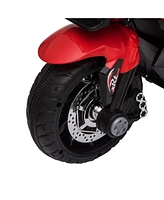 Streamdale Furniture Rugged Kids Motorbike Triple Wheels, Horn, Lights, Exceptional Stability