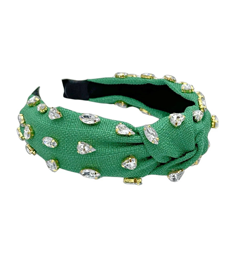 Headbands of Hope Women s Traditional Woven Headband - Green Gem