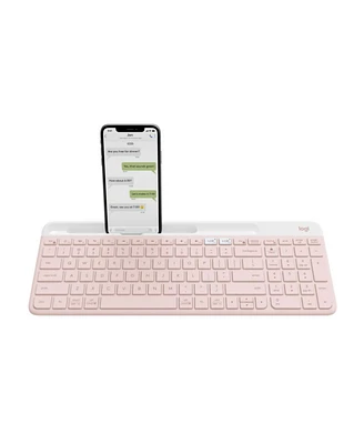 Logitech K585 Slim Multi-Device Wireless, Compact and Quiet Keyboard (Rose)