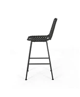 Exclusive Wicker Barstools for Chic Outdoor Ambiance (Set of 2)