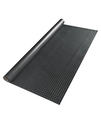 Yescom Garage Floor Mat Diamond Protect Cover Trailer Pvc 2.5mm Thick 4.6x20 Ft