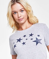 Grayson Threads, The Label Juniors' Star Ribbed Baby Tee