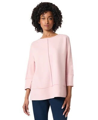 Jones New York Women's Serenity Knit 3/4 Sleeve Tunic Top