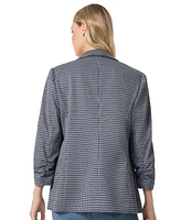 Jones New York Women's Open-Front Ruched-Sleeve Jacket