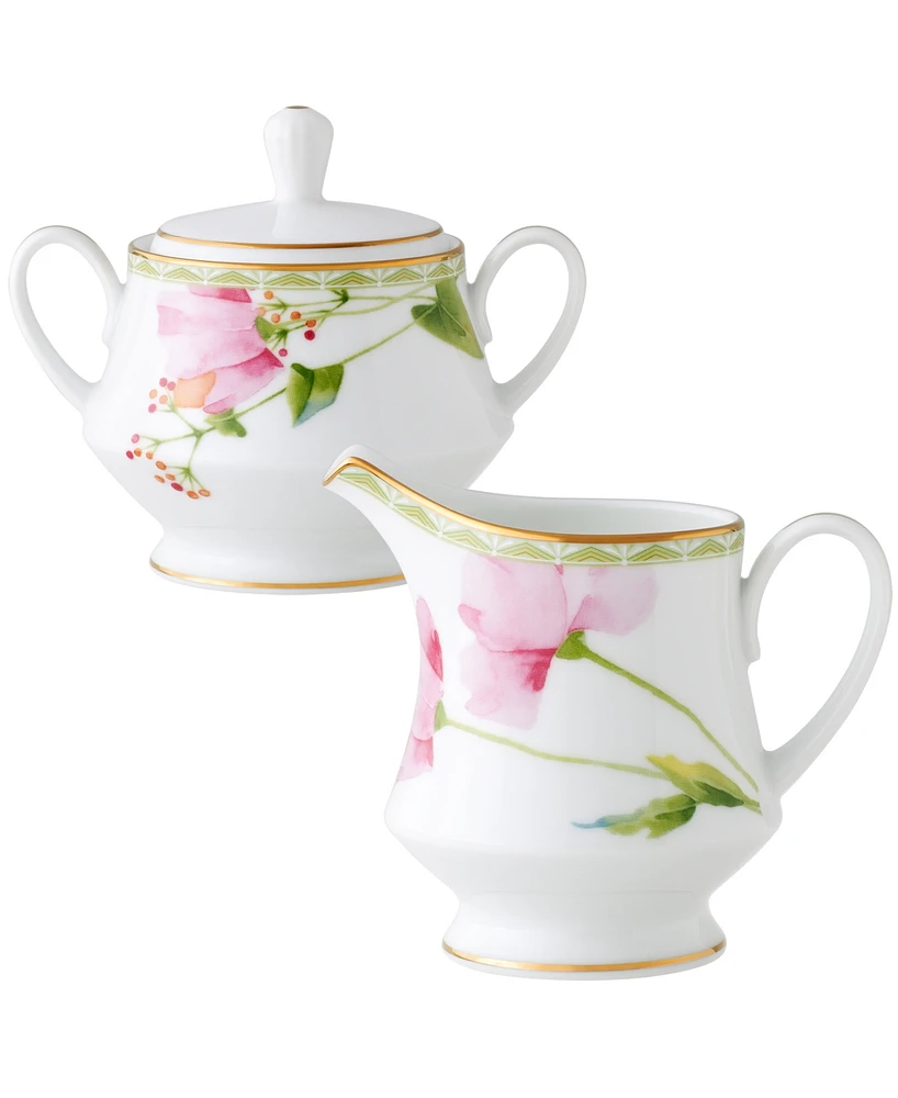 Noritake Poppy Place Sugar Creamer Set