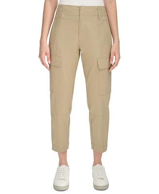 Calvin Klein Jeans Women's High-Rise Stretch Twill Cargo Ankle Pants