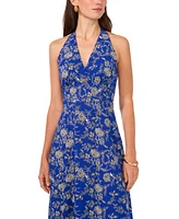 Vince Camuto Women's Floral-Print Halter Maxi Dress