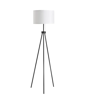 Homcom 59.75" Sding Floor Lamp Fabric Lampshade Steel Tripod